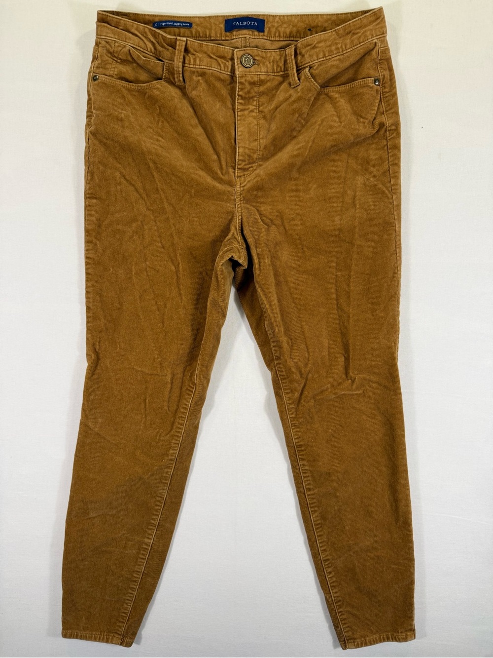 Talbots Cropped Corduroy Pants in Warm Tan